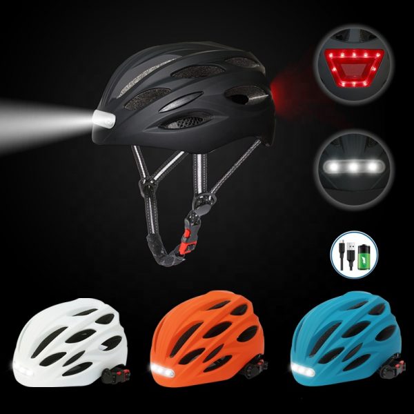 Smart LED Warning Flash Riding Scooter Helmet