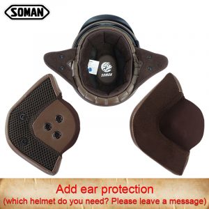 Alternative view of Soman Retro Motorcycle Helmet